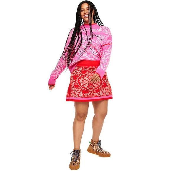 Never Fully Dressed Red Bandana Jake Skirt - Picture 1 of 6